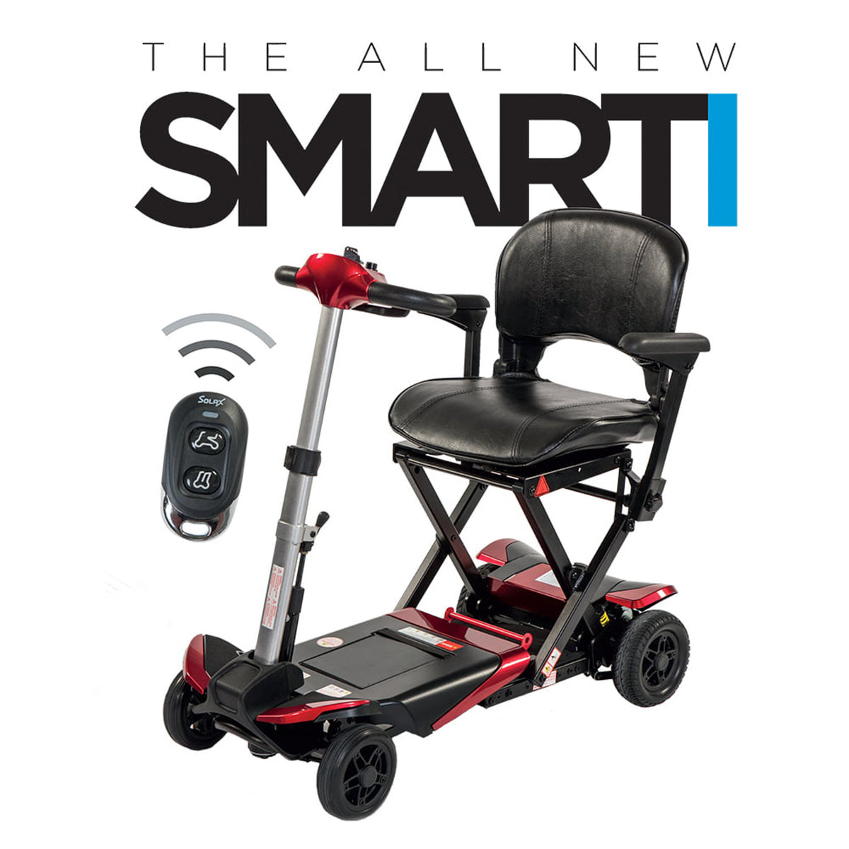 The ALL NEW SMARTI with Rear Suspension for Improved Comfort Remote Auto-Folding Travel Mobility Scooter Main image