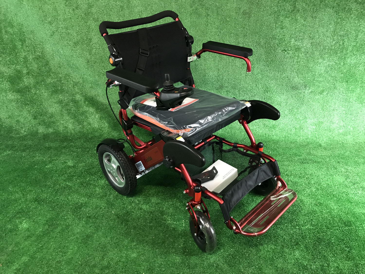 New Motion Healthcare Foldalite Trekker Folding Light Weight Powerchair - Electric Wheelchair Secondary image