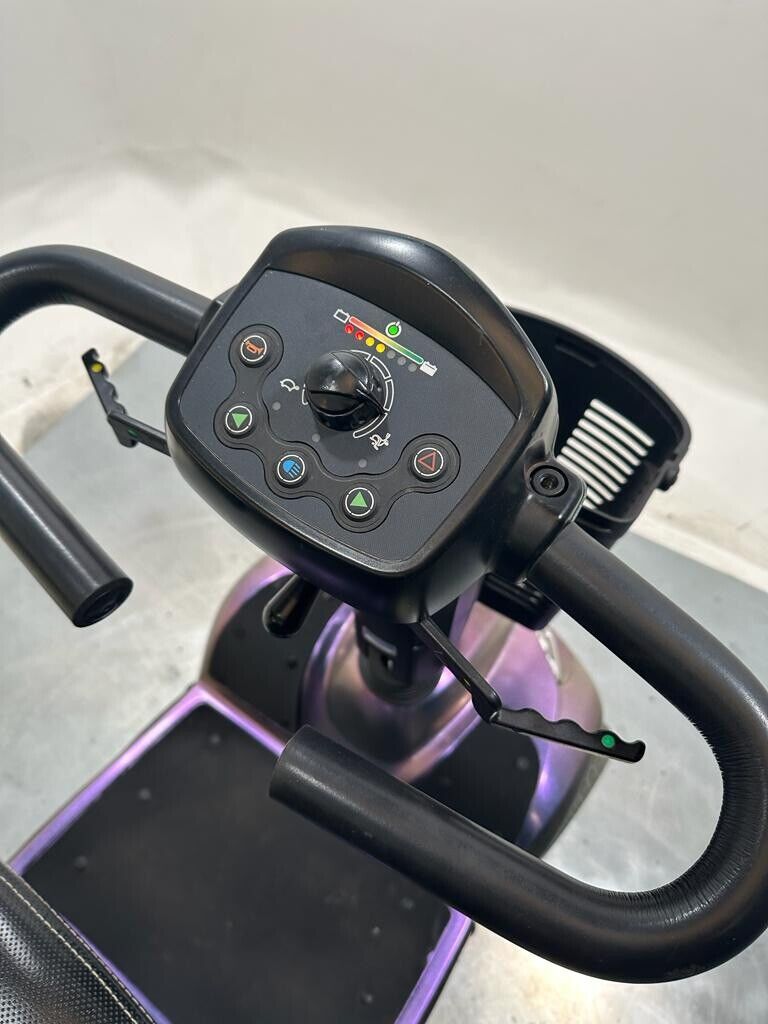 Invacare Leo Mobility Scooter Pavement Comfy Pneumatic Tyres Purple Secondary image