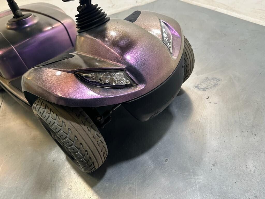 Invacare Leo Mobility Scooter Pavement Comfy Pneumatic Tyres Purple