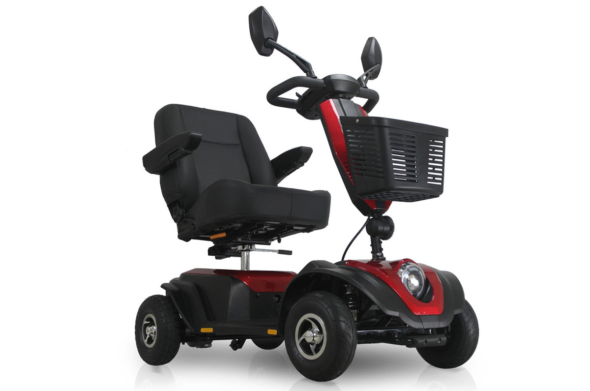 New Roma Tulsa 4mph Mid Sized Pavement Mobility Scooter in Red Main image